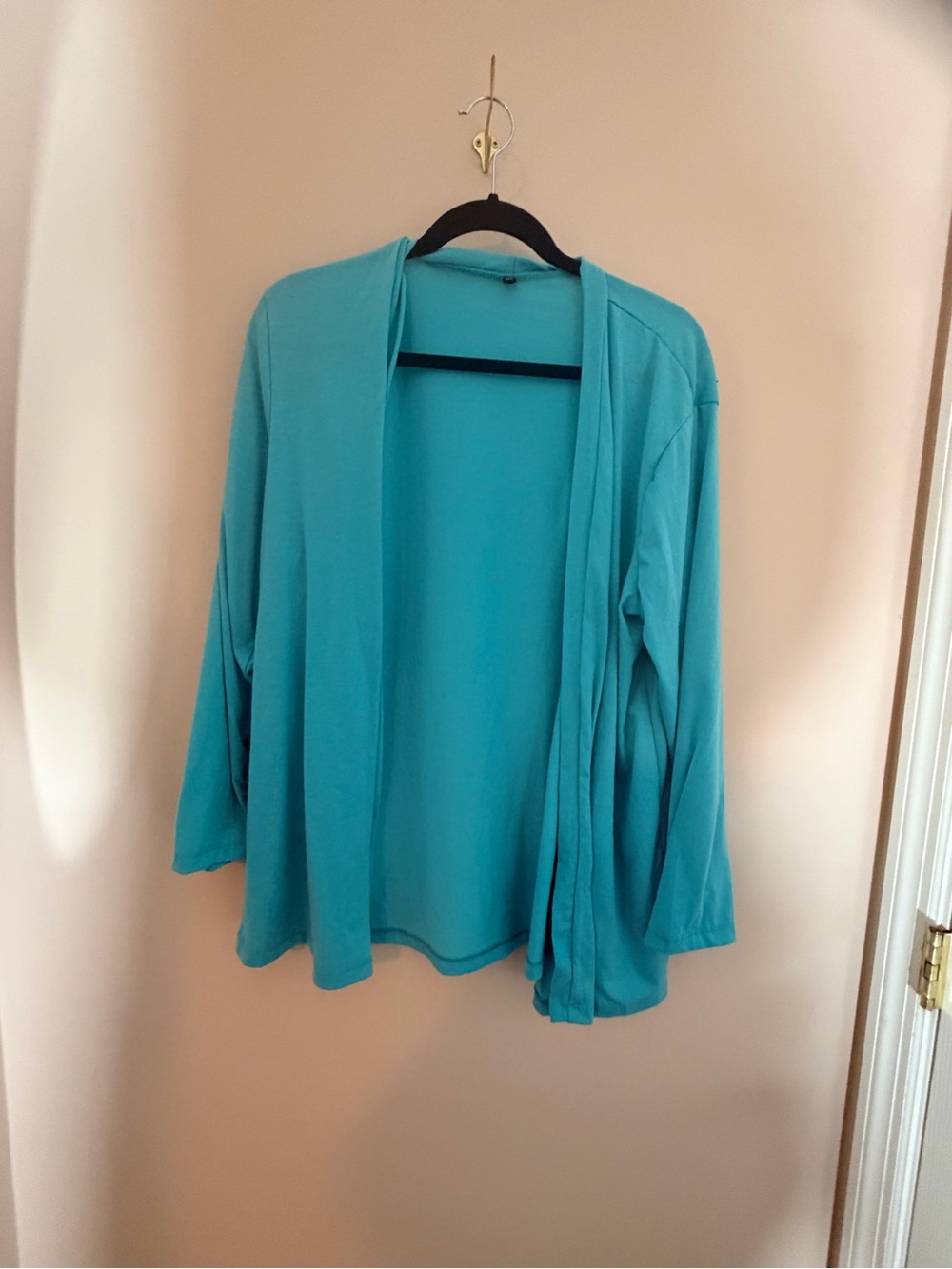 Lightweight Open-Front Cardigan in Teal